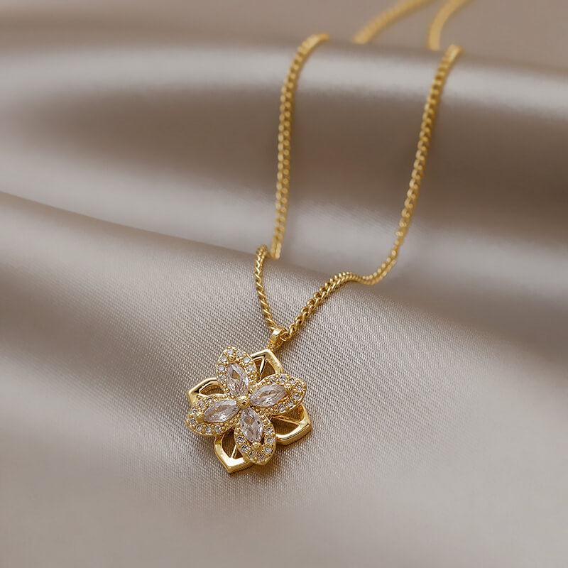 Collar Flor Giratoria