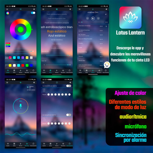 Cinta LED RGB Rítmica SMART