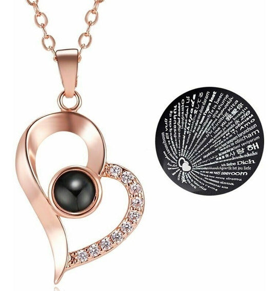 COLLAR TE AMO 100 IDIOMAS + GRATIS OBSEQUIO