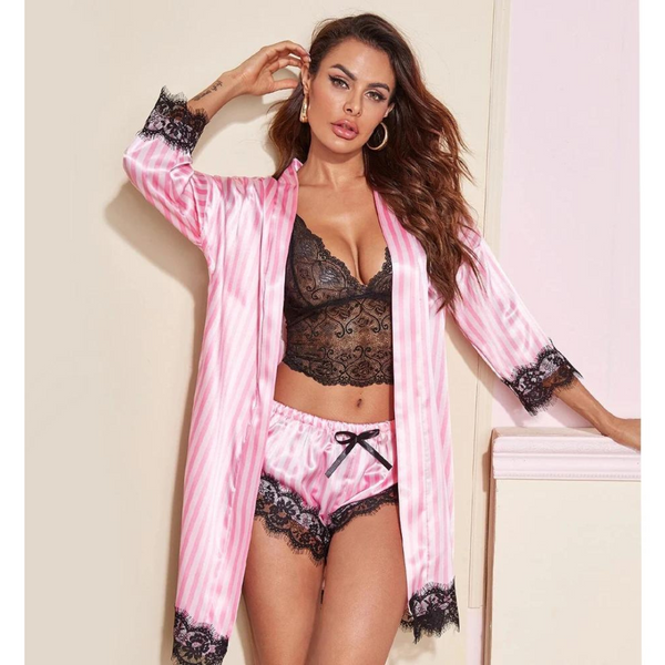 Conjunto de pijama mujer Perfecta Set 3 piezas.
