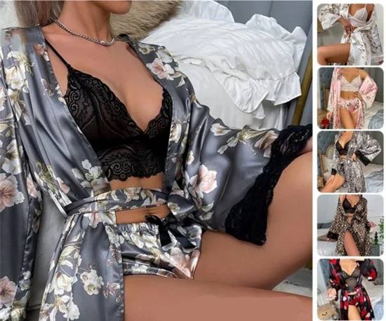 Conjunto de pijama mujer Perfecta Set 3 piezas.