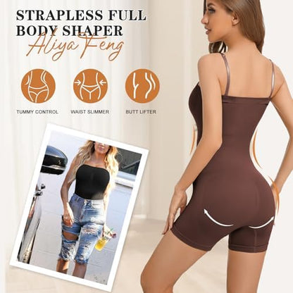 SHAPERX Strapless Bodysuit