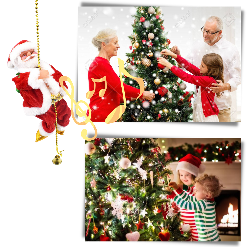 DECORACION PAPA NOEL CON CUERDA