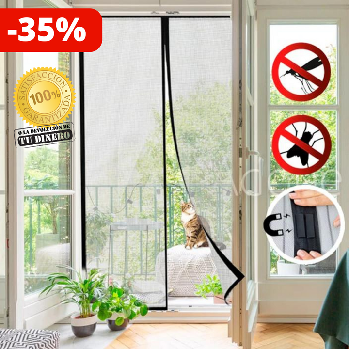 MALLA MAGNÉTICA ANTIMOSQUITOS CON CIERRE AUTOMÁTICO